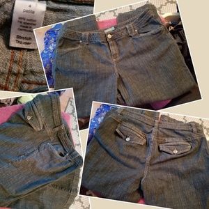 Venezia blue dot size 4 petite stretch blue jeans